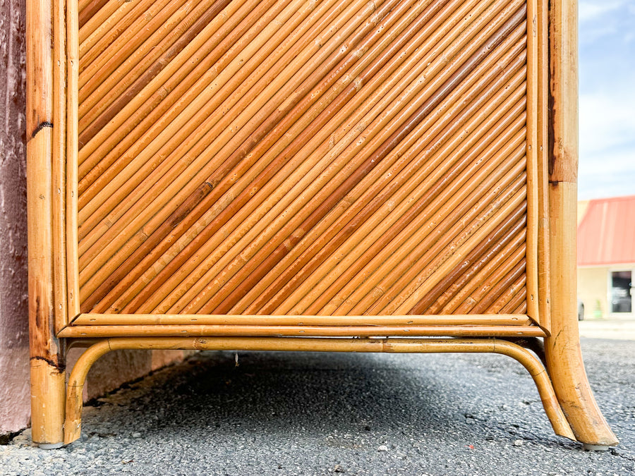 Pencil Reed Rattan Dresser