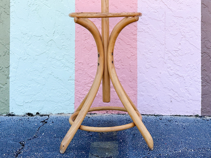 Old Florida Rattan Hat Rack