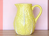 Yellow Lettuce Leaf Pitcher