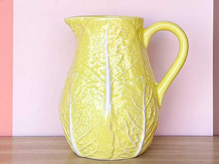Yellow Lettuce Leaf Pitcher