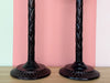 Pair of Palm Tree Candle Holders