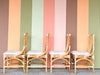 Set of Four Rattan Dining Chairs