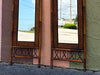 Pair of Island Chic Bamboo and Greek Key Mirrors