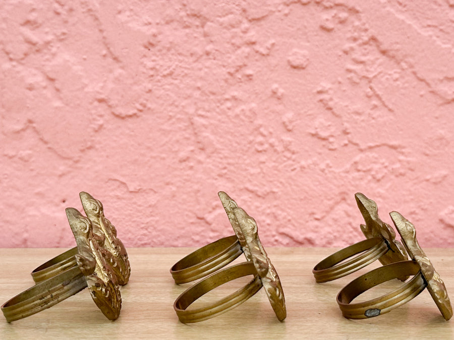 Set of Six Sweet Frog Napkin Rings
