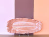 Metlox Peach Palm Leaf Platter