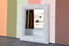 Rectangle Wicker Mirror
