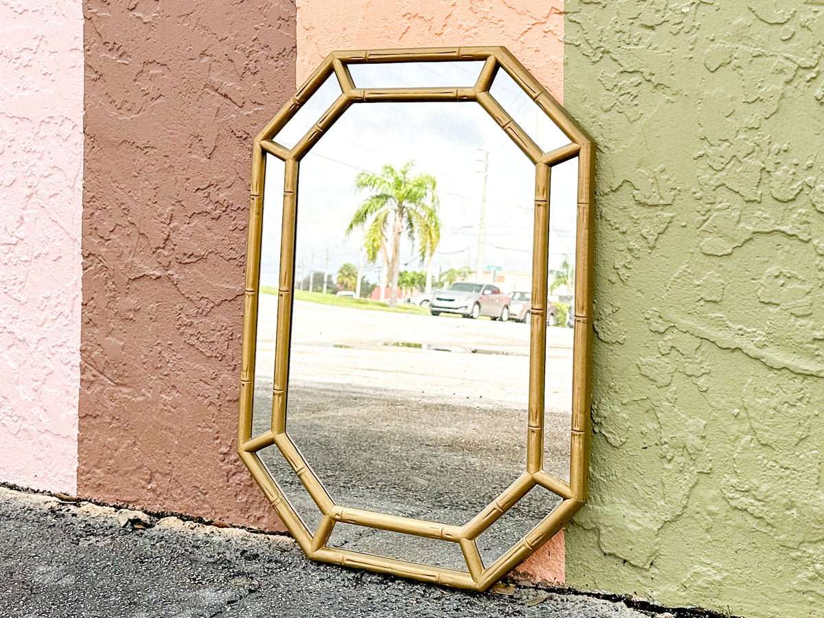 Cute Faux Bamboo Mirror