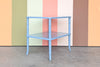 Faux Bamboo and Cane Side Table