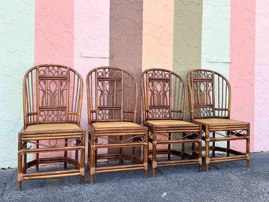 Set of Four Brighton Style Dining Chairs