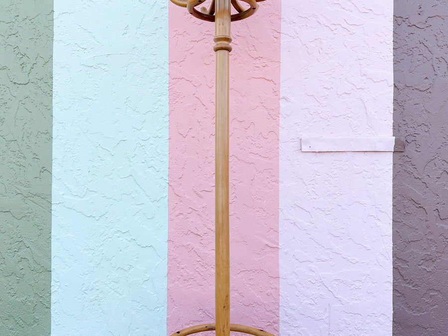 Old Florida Rattan Hat Rack