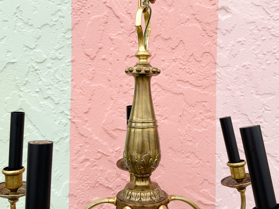 Petite Brass Tassel Chandelier