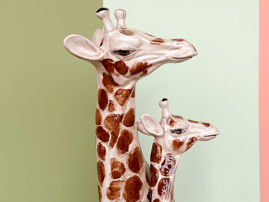 Sweet Ceramic Giraffe Family