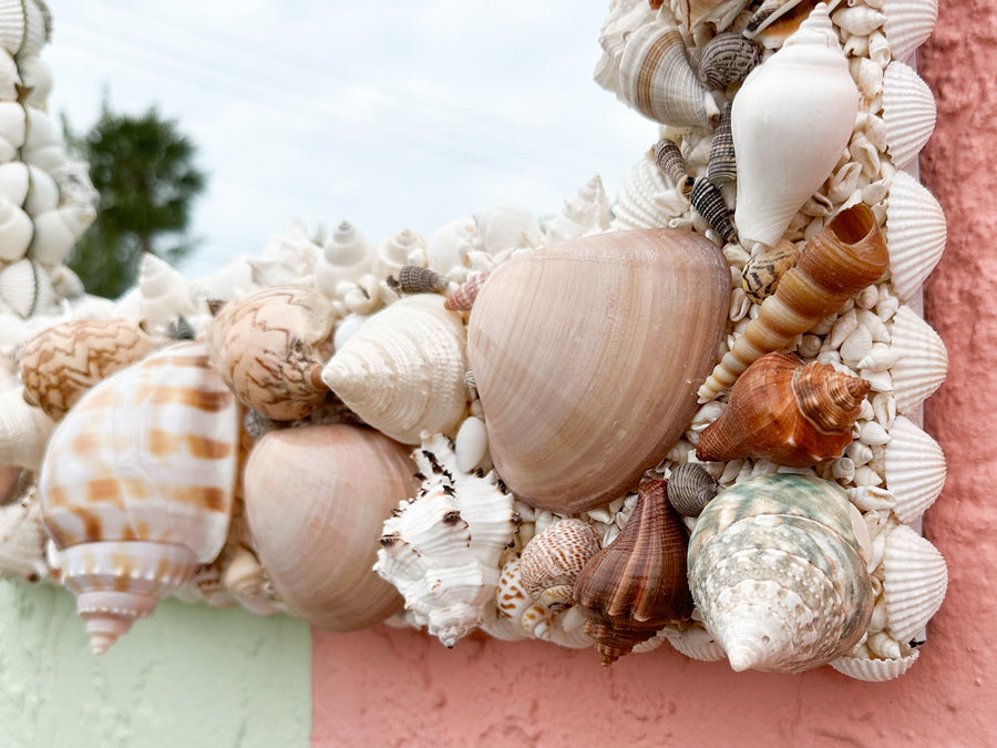 Coastal Chic Shell Mirror