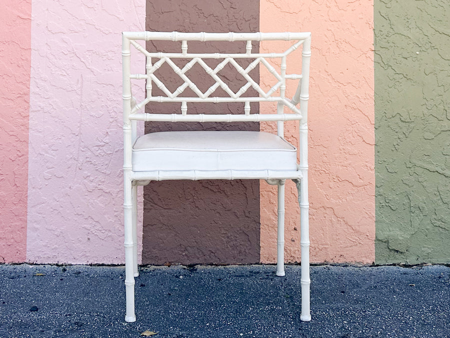 Palm Beach Style Faux Bamboo Outdoor Dining Set