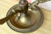 Pair of Brass Sea Serpent Lamps with Shades