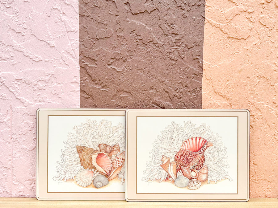 Set of Four Seashell Placemats