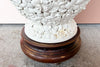 Pair of Blanc de Chine Flower Ginger Jar Lamps