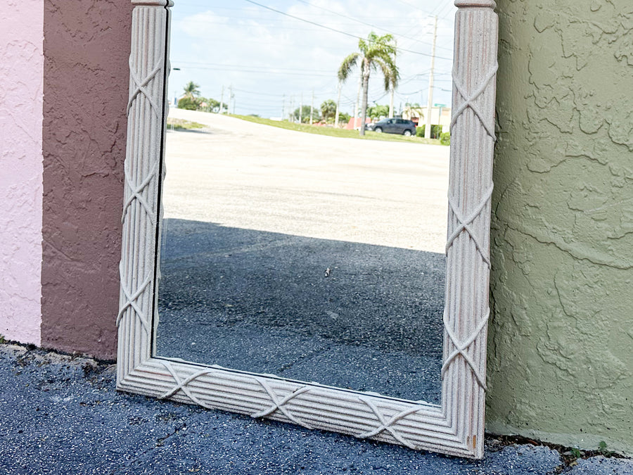 Pineapple and Palm Frond Mirror