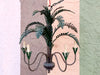 Curry and Company Tole Palm Chandelier