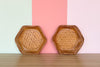 Set of Four Woven Rattan Baskets