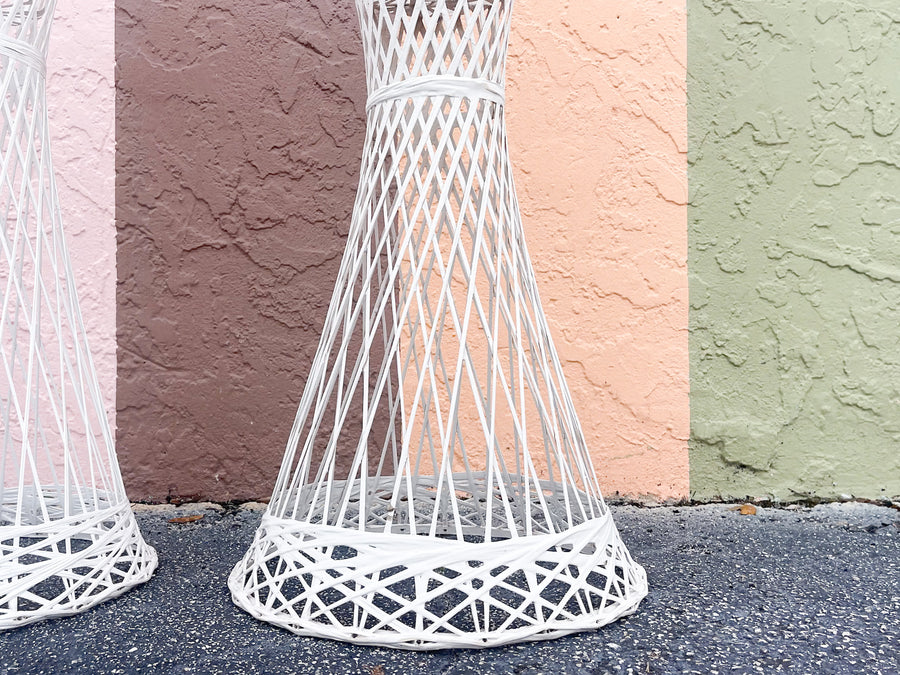 Pair of Webspun Plant Stands