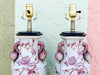 Pair of Pink Chinoiserie Lamps