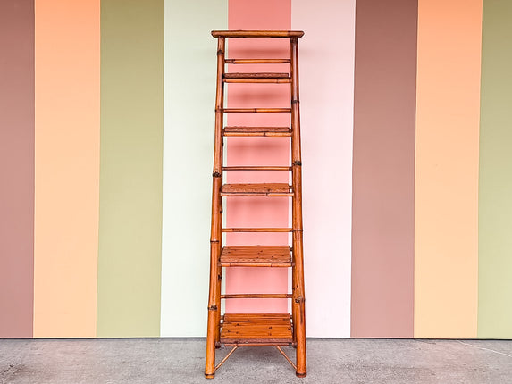 Bamboo Folding Etagere