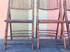 Set of Six Bamboo Folding Chairs