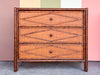 Pair of Tortoiseshell Bamboo Oversized Nightstands by Ralph Lauren