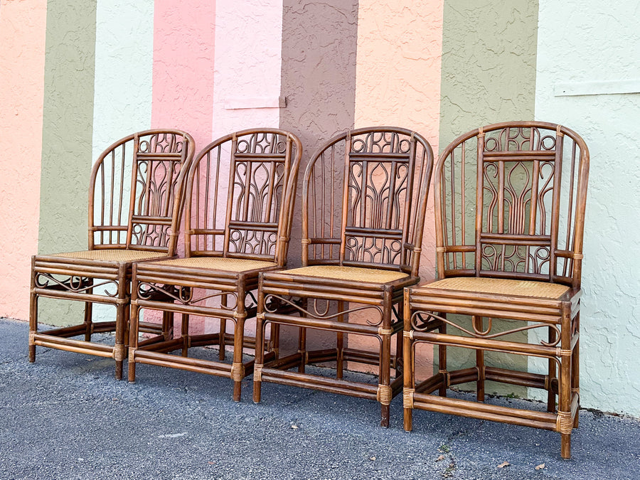 Set of Four Brighton Style Dining Chairs