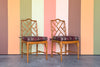 Pair of Faux Bamboo Chippendale Side Chairs