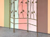 Faux Bamboo Metal Flower Screen