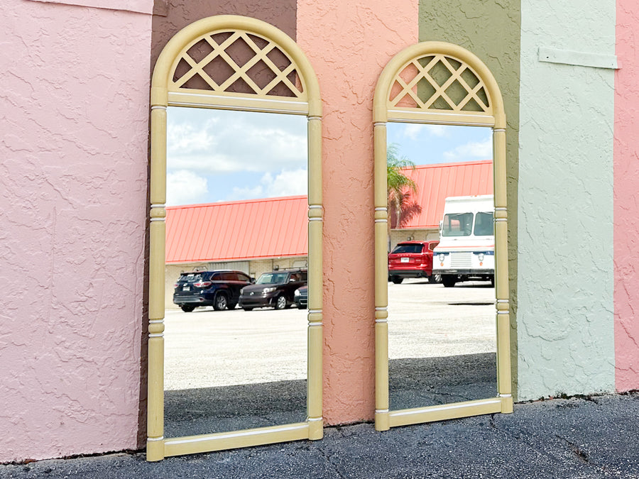 Thomasville Lattice Faux Bamboo Mirror