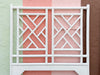White Fretwork Rattan Twin Headboards