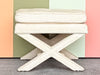 Pair of Upholstered X Benches