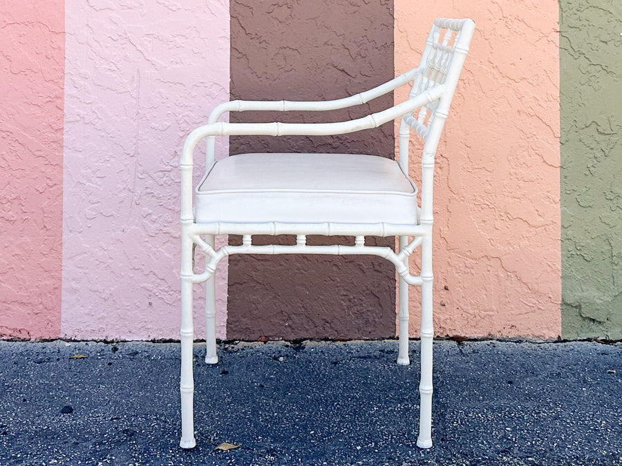 Palm Beach Style Faux Bamboo Outdoor Dining Set