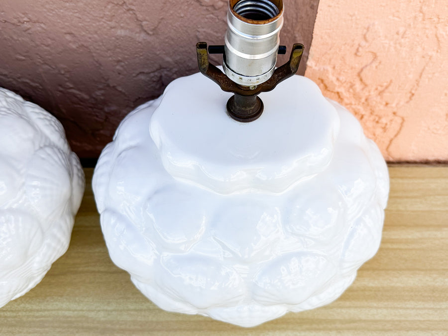 Pair of Cute Coastal Shell Lamps
