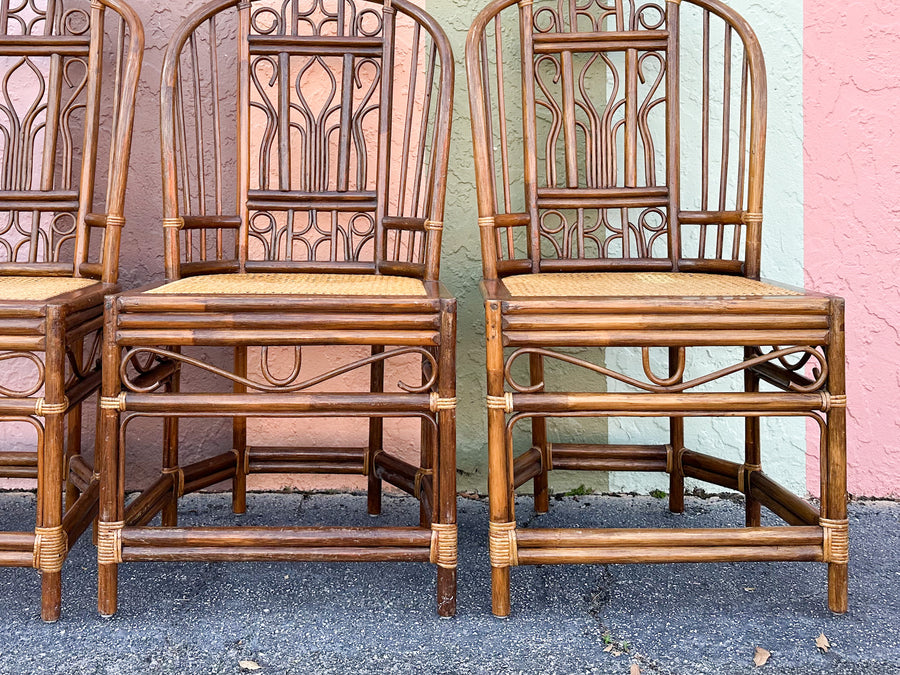 Set of Four Brighton Style Dining Chairs