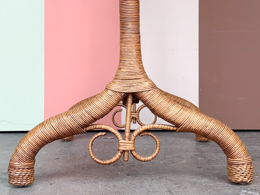 Braided Rattan Cheval Mirror