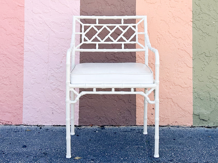Palm Beach Style Faux Bamboo Outdoor Dining Set