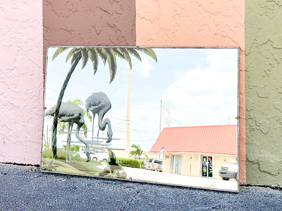 1950s Flamingo Turner Mirror