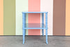 Faux Bamboo and Cane Side Table