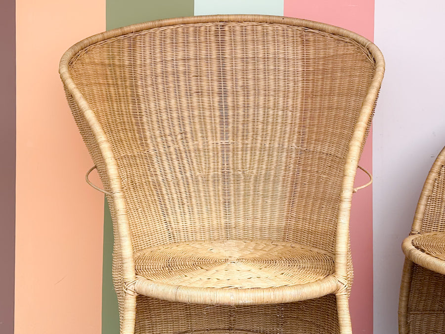 Pair of Wicker Chic Rocking Chairs