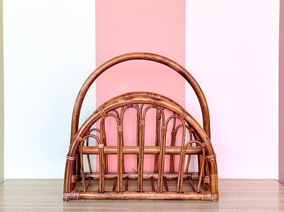 Rattan Magazine Rack