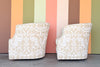 Pair of Newly Upholstered Swivel Chairs