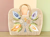 Woven Floral Beach Tote