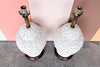 Pair of Blanc de Chine Flower Ginger Jar Lamps