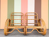 Frankl Style Rattan Pretzel Loveseat