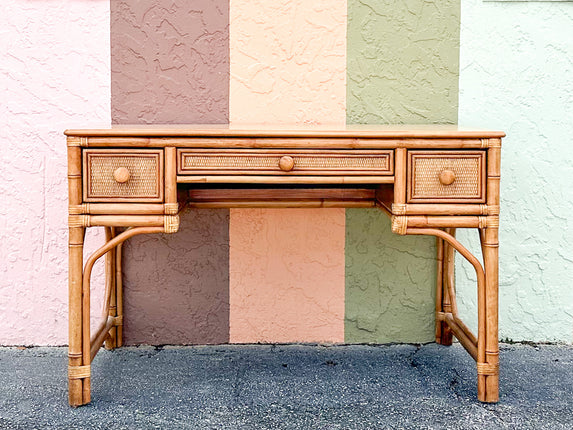 Island Style Rattan Desk