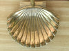 Brass Shell Fireplace Set